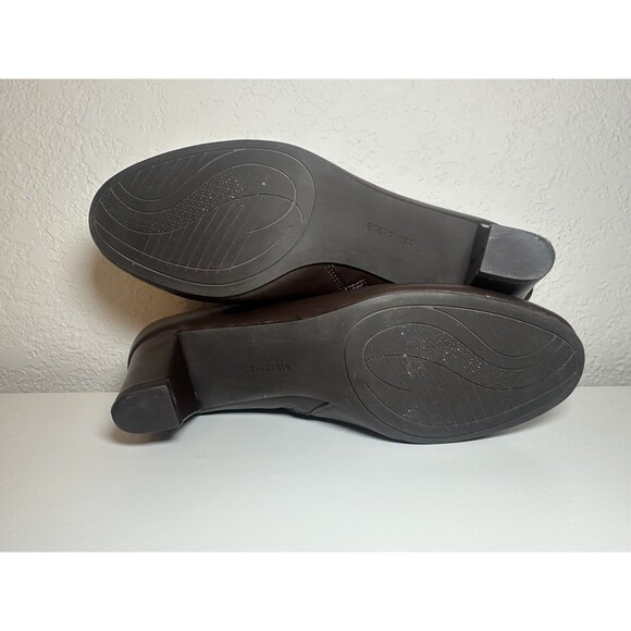 David Tate Fame Chocolate Brown Leather Ankle Booties Women's SIZE 8.5 Narrow‎ - Picture 8 of 8